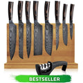 Bundle Premium - Messerset + Messerblock + Messerschärfer - Küchenkompane